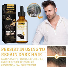 Ganoderma Hair Darkening Serum – Natural Anti-Grey Formula for Thicker, Healthier Hair (30ml x 2)