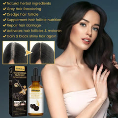 Ganoderma Hair Darkening Serum – Natural Anti-Grey Formula for Thicker, Healthier Hair (30ml x 2)