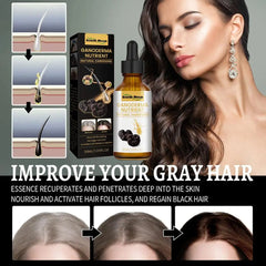Ganoderma Hair Darkening Serum – Natural Anti-Grey Formula for Thicker, Healthier Hair (30ml x 2)
