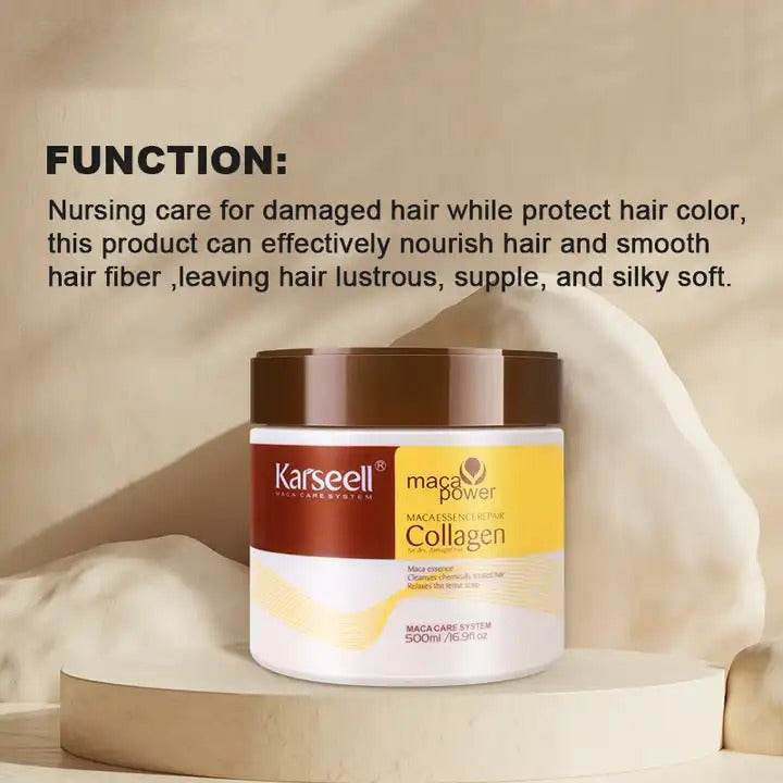 Karseell Collagen Hair Treatment Mask For Dry Damaged & All Hair Types - 500ml