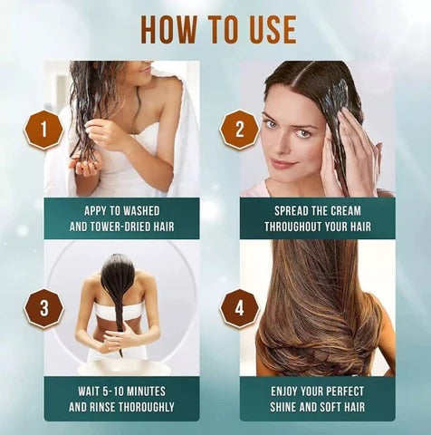 Imported Keratin Smoothing Hair Mask Revitalizing Cream & Hair Treatment for Silky Smooth Hair