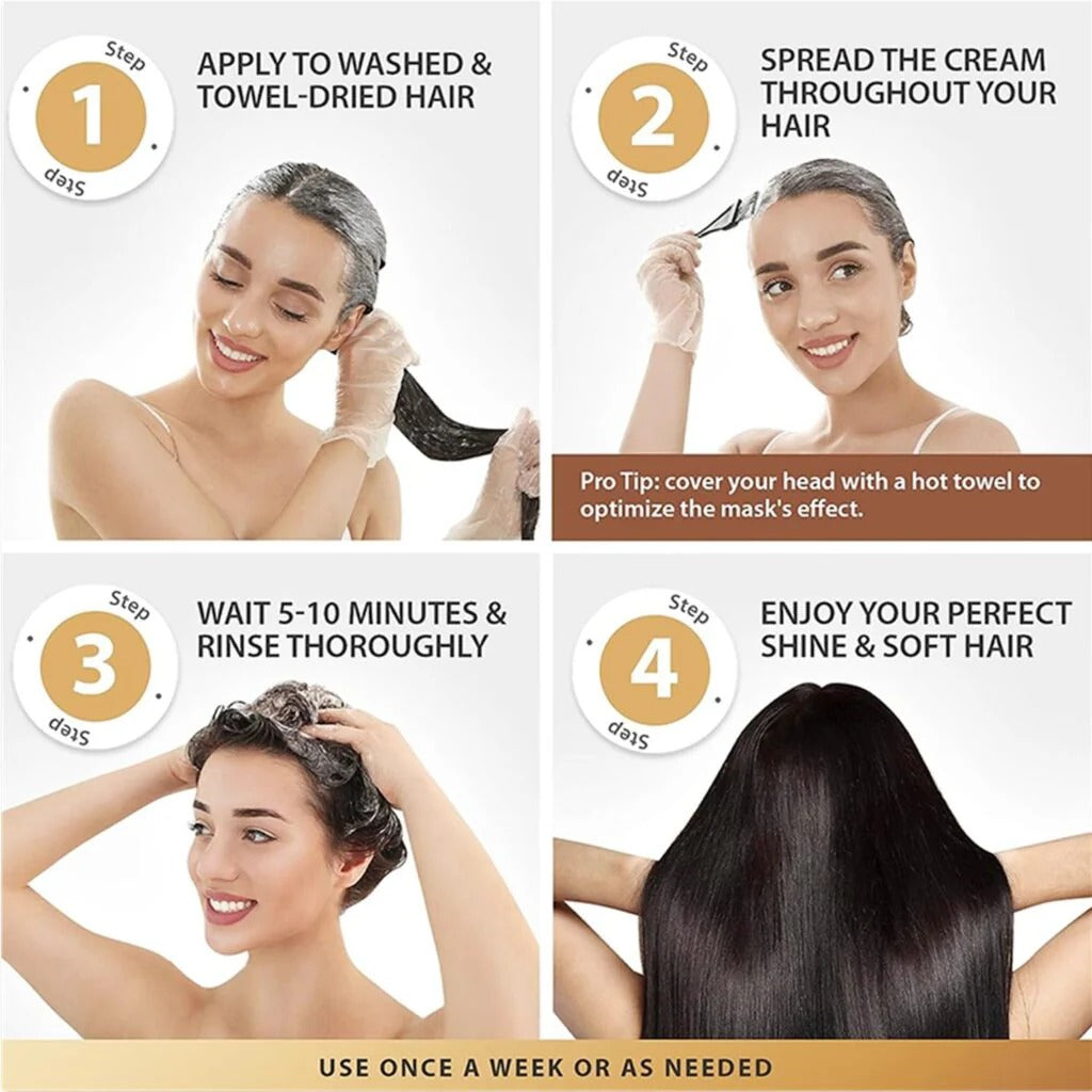 Karseell Collagen Hair Treatment Mask For Dry Damaged & All Hair Types - 500ml